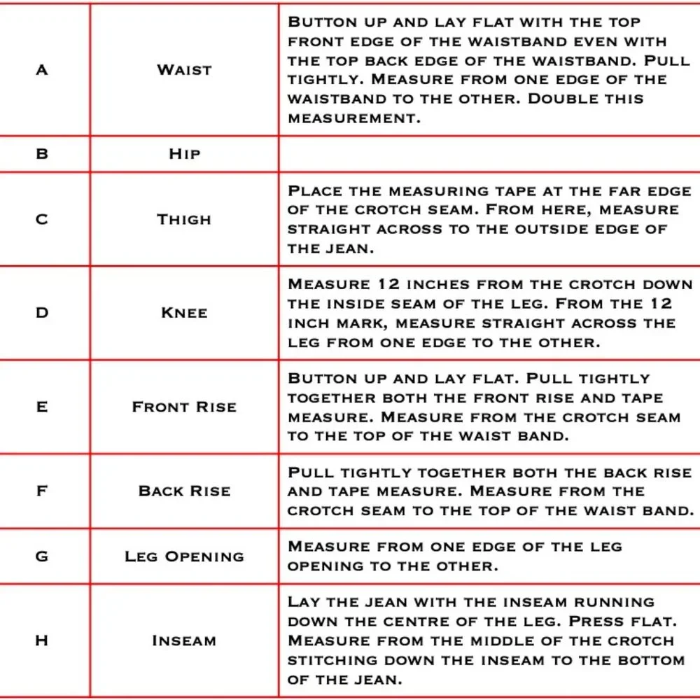 SIZE GUIDE - Picture 3 of 6